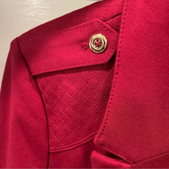 White House Black Market Bold Red Blazer - Picture 3 of 7